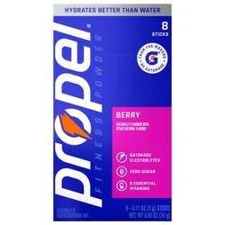 Propel Fitness Powder Electrolyte Stick Packs - Berry