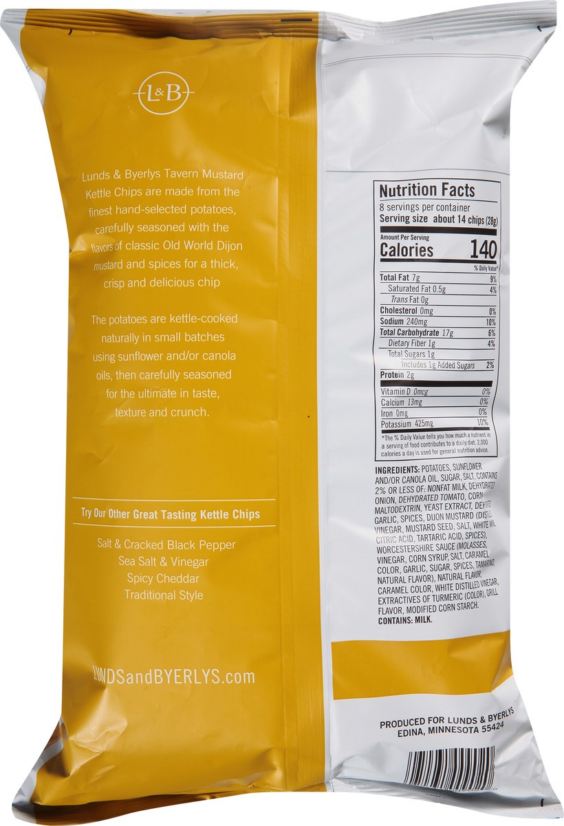 slide 2 of 12, Lunds & Byerlys Extra Crunchy Tavern Mustard Kettle Chips 8 oz, 8 oz
