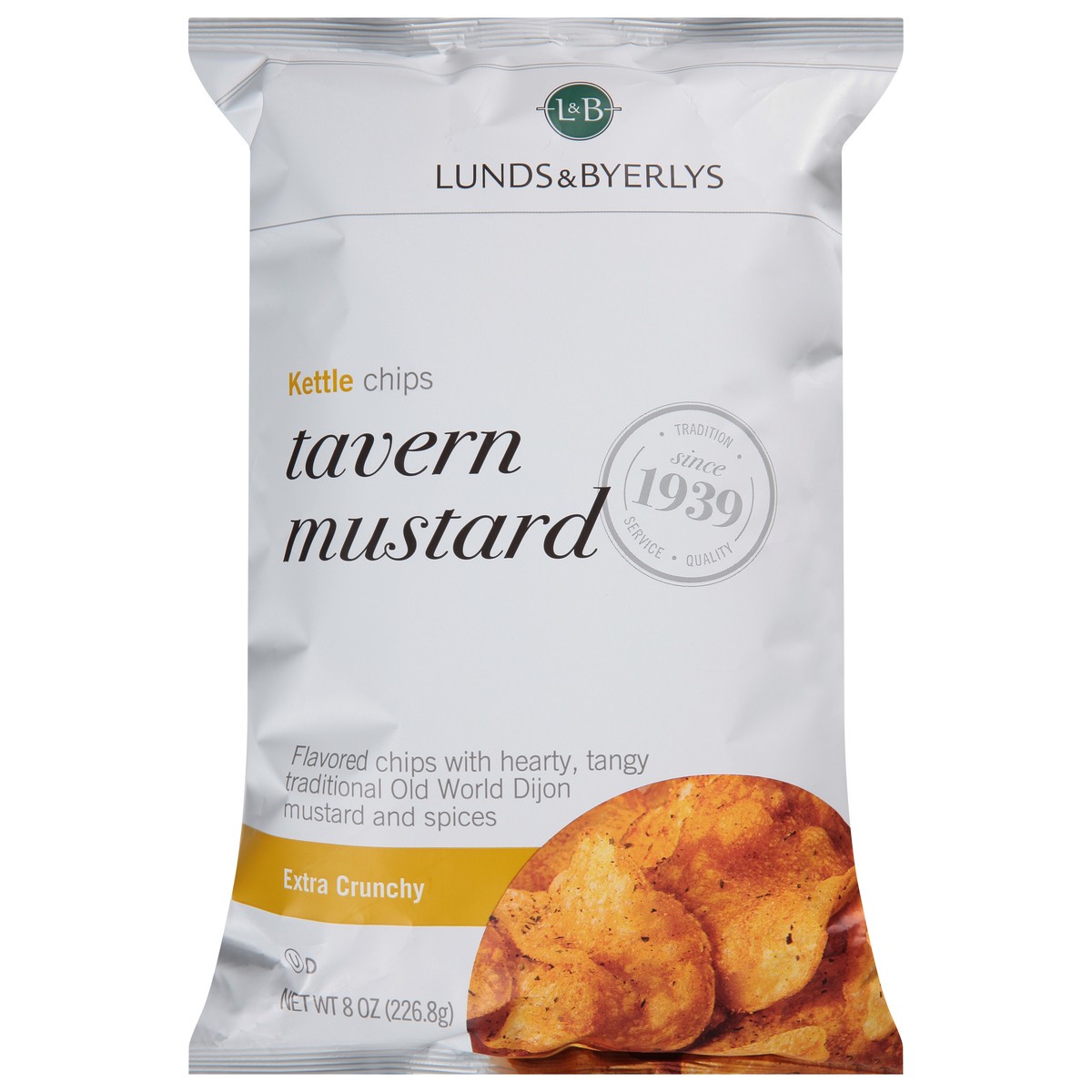 slide 1 of 12, Lunds & Byerlys Extra Crunchy Tavern Mustard Kettle Chips 8 oz, 8 oz