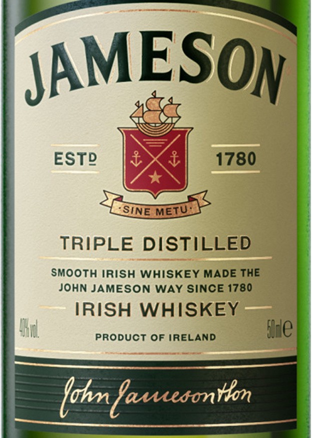 slide 2 of 8, Jameson Original Irish Whiskey, 50 mL Bottle, 40% ABV, 50 ml