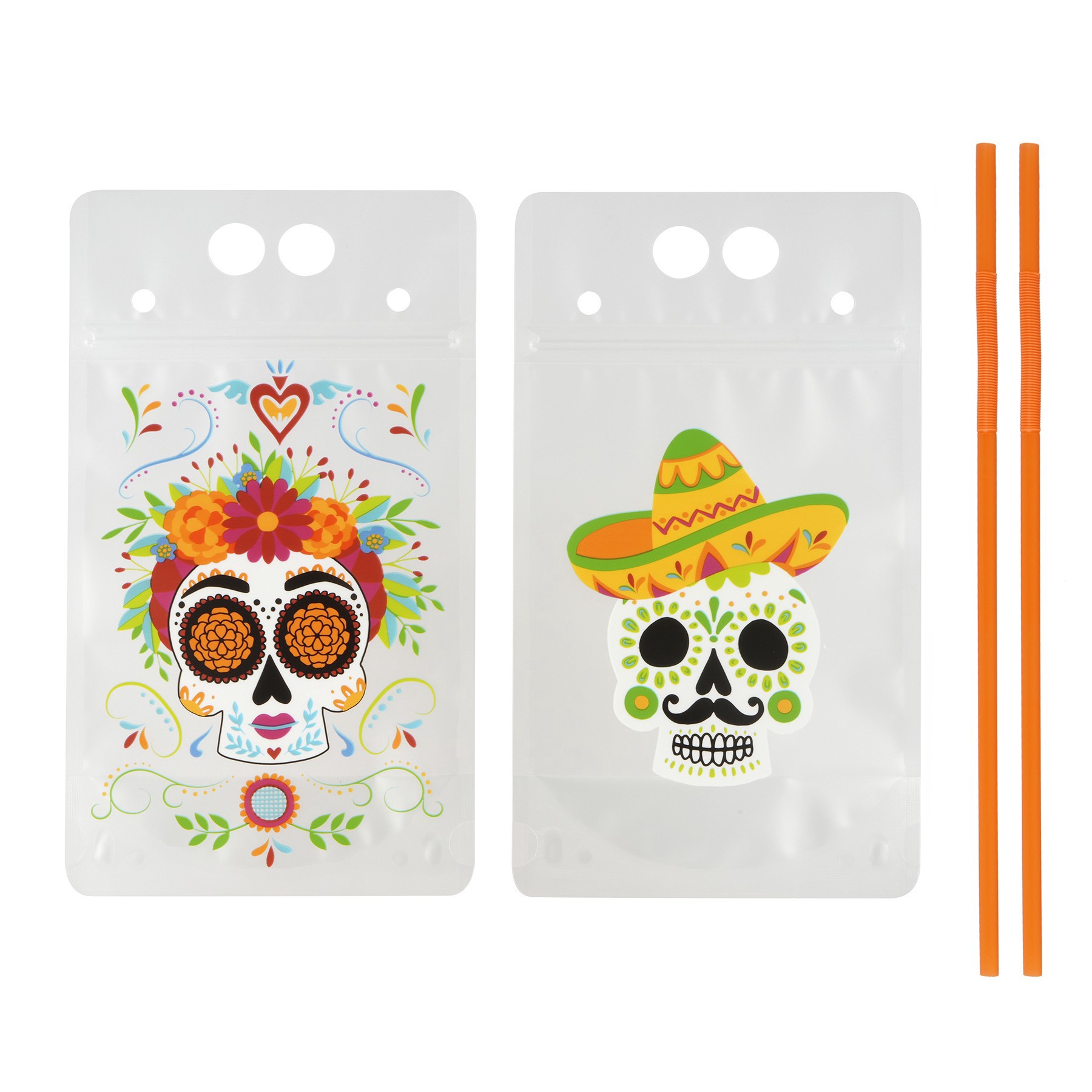 slide 2 of 2, Day Of The Dead Drink Pouches By Ashland, 16 fl oz
