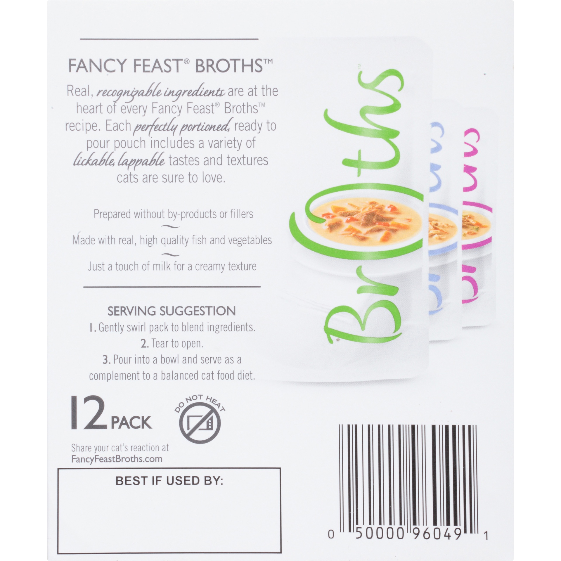 slide 6 of 9, Purina Fancy Feast Broths Cat Food Creamy Variety, 12 ct; 1.4 oz