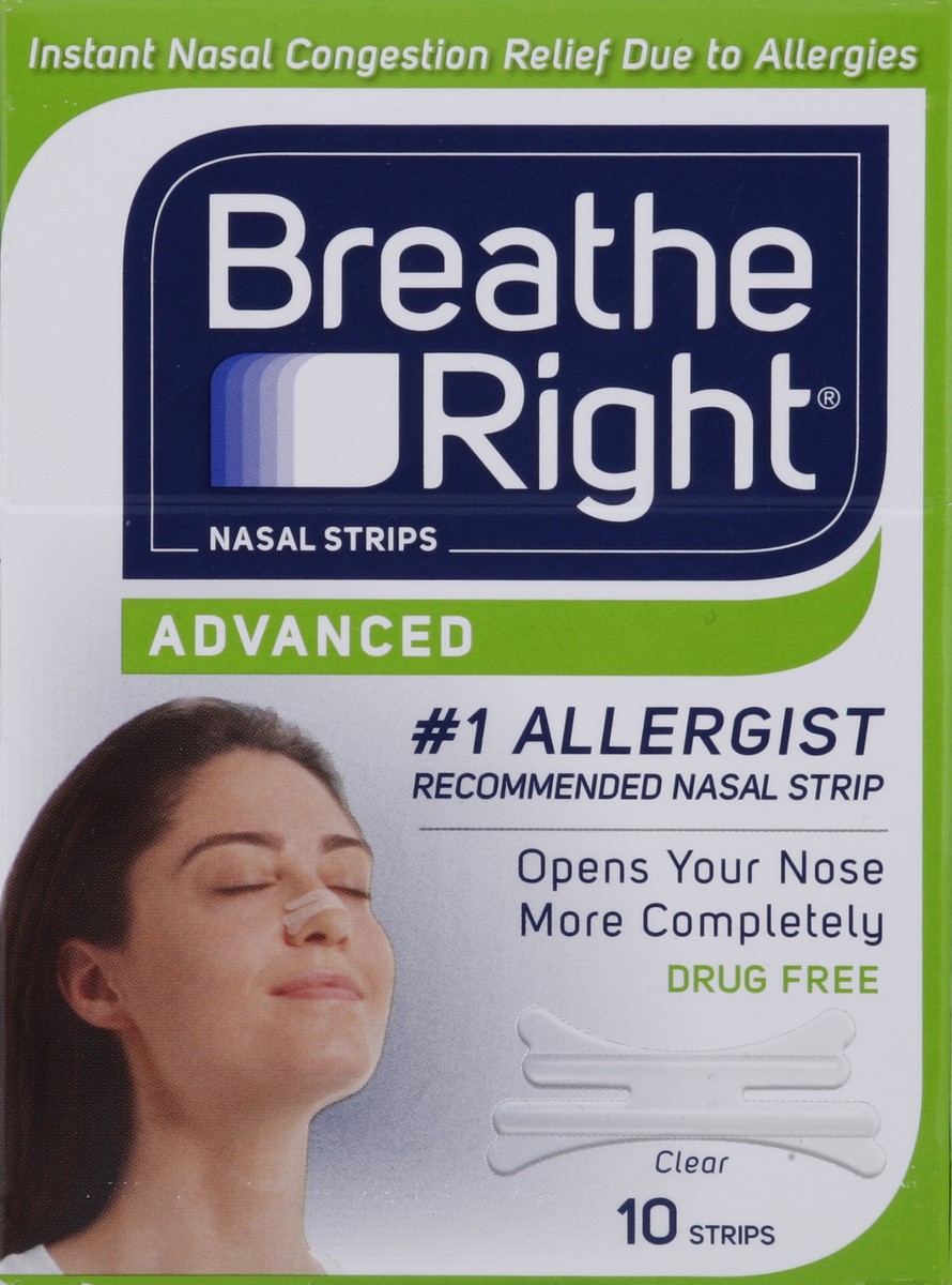 slide 3 of 5, Breathe Right Nasal Strips 10 ea, 10 ct