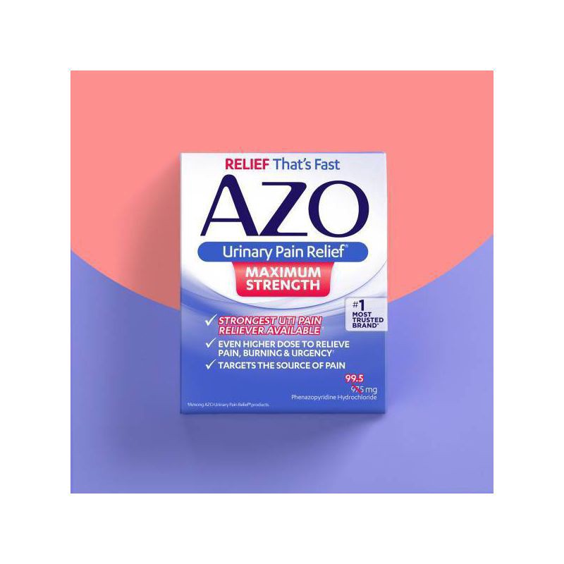 slide 7 of 8, Azo Urinary Pain Relief Maximum Strength Tablets, 24 ct