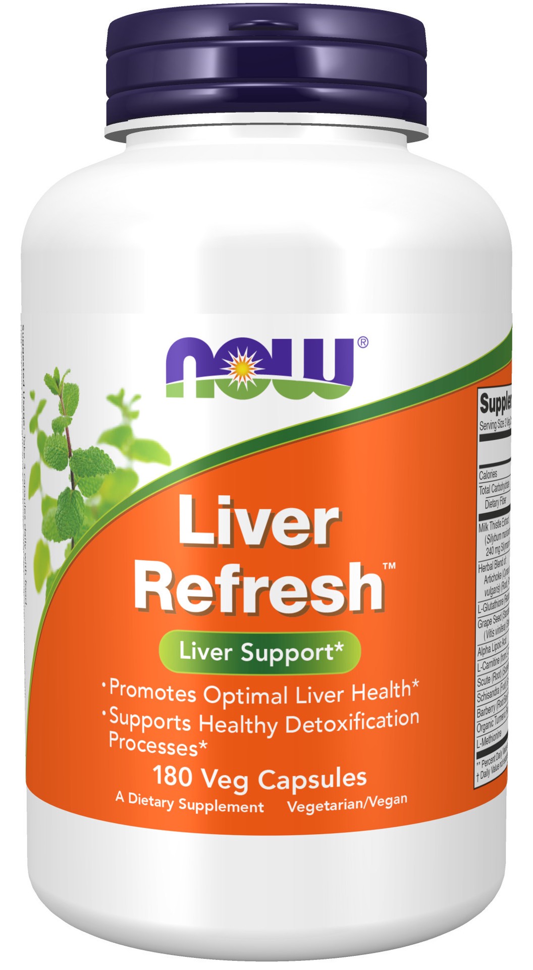 slide 1 of 4, NOW Liver Refresh™ - 180 Veg Capsules, 180 ct