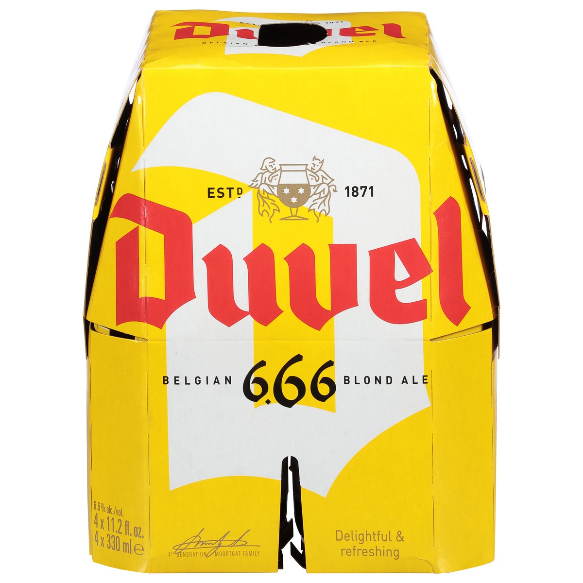 slide 10 of 11, Duvel Belgian Blond Ale Beer 4 - 11.2 fl oz Cans, 44.8 oz