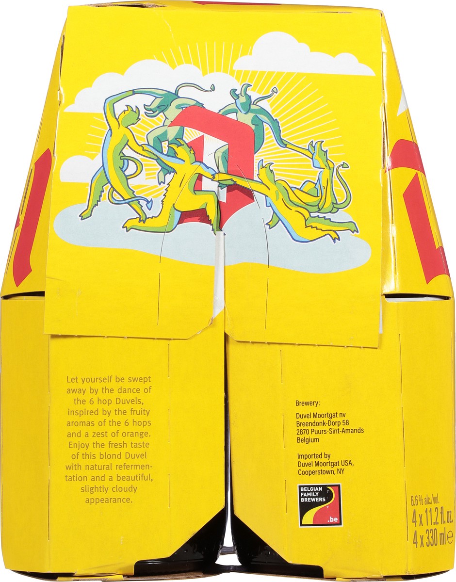 slide 7 of 11, Duvel Belgian Blond Ale Beer 4 - 11.2 fl oz Cans, 44.8 oz