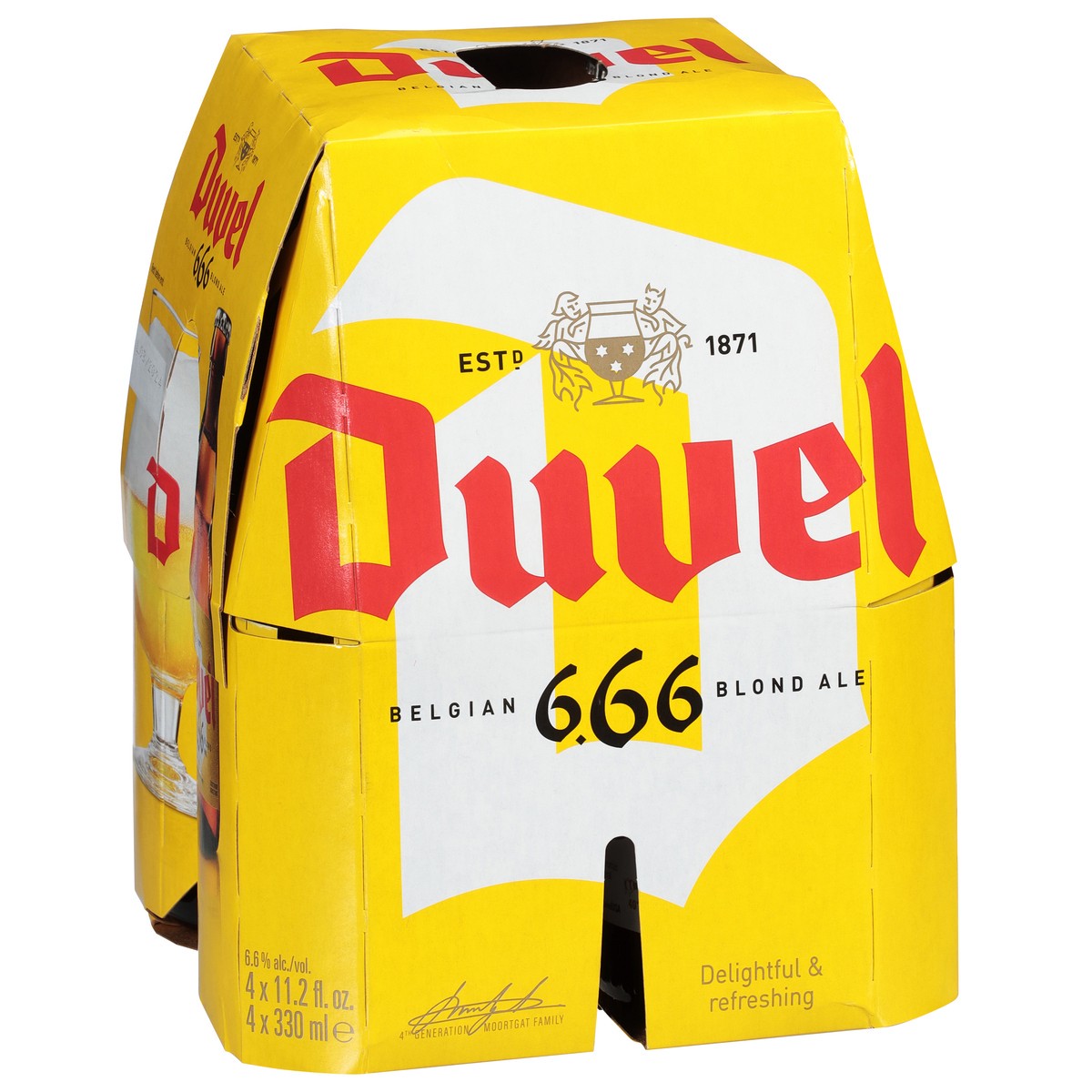slide 5 of 11, Duvel Belgian Blond Ale Beer 4 - 11.2 fl oz Cans, 44.8 oz