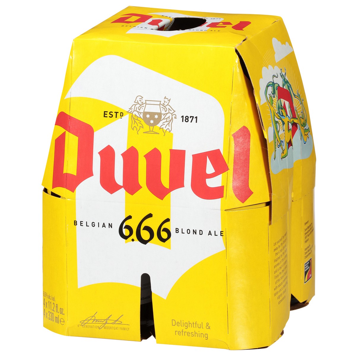 slide 9 of 11, Duvel Belgian Blond Ale Beer 4 - 11.2 fl oz Cans, 44.8 oz