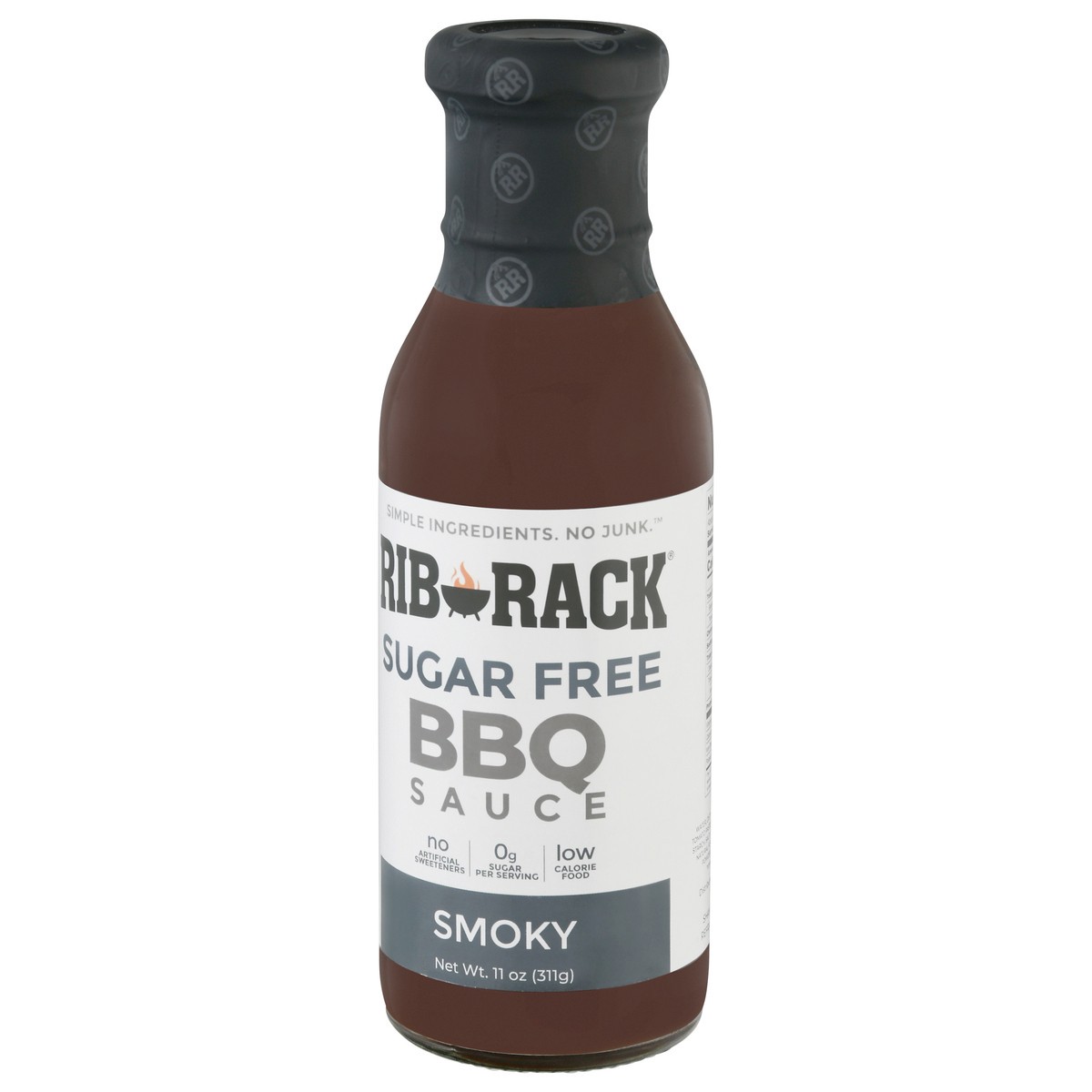 slide 3 of 13, Rib Rack Sugar Free Sauce Bbq Smokey, 11 oz