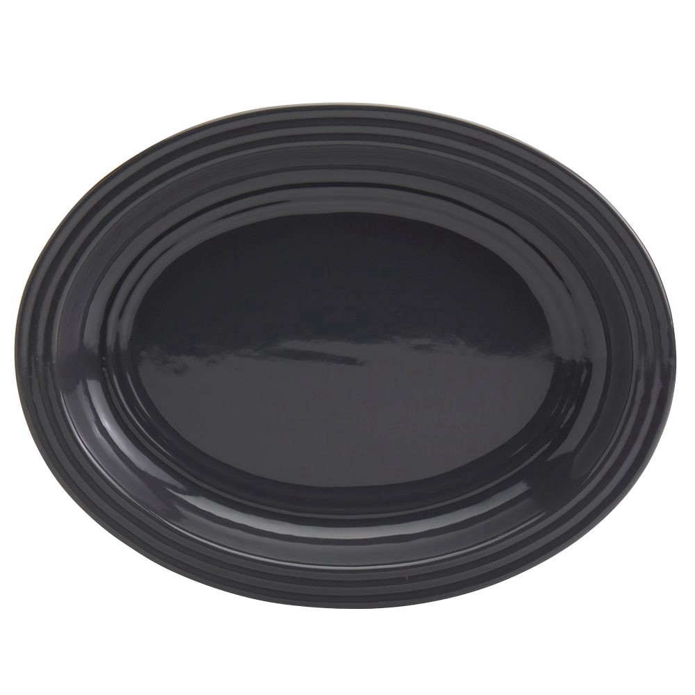 slide 2 of 2, Dash Of That Grace Oval Service Platter Graphite, 1 ct