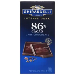 Ghirardelli Intense Dark 86% Cacao Dark Chocolate 3.17 oz