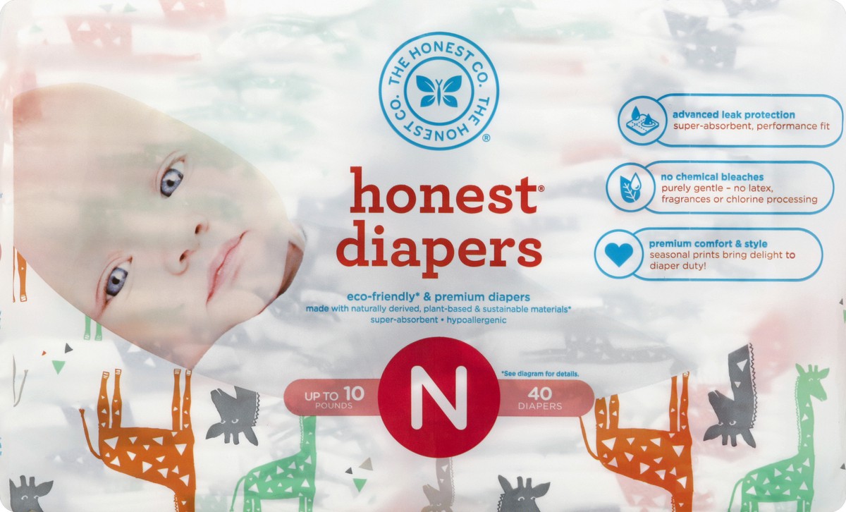 slide 6 of 6, The Honest Co. Diapers 40 ea, 40 ct