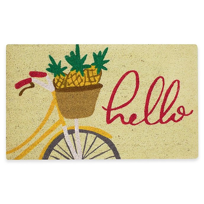 slide 1 of 3, Mohawk Home 18 x 30'' Pineapple Bike Coir Multicolor Door Mat'', 1 ct