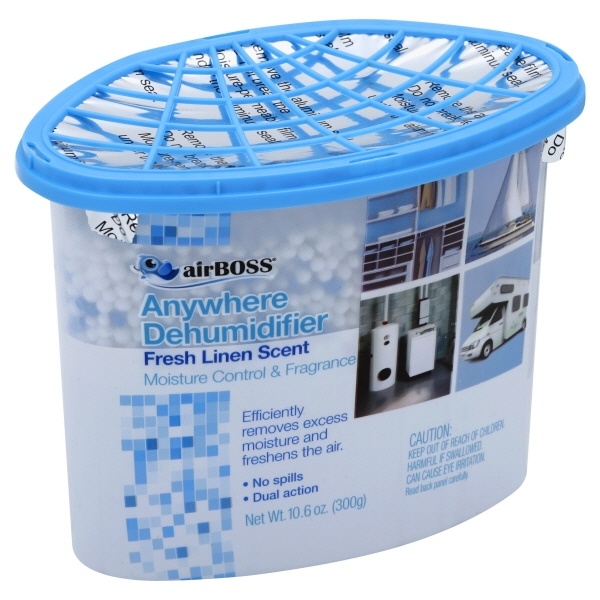 slide 1 of 1, airBoss Anywhere Dehumidifier Fresh Linen, 10.6 oz