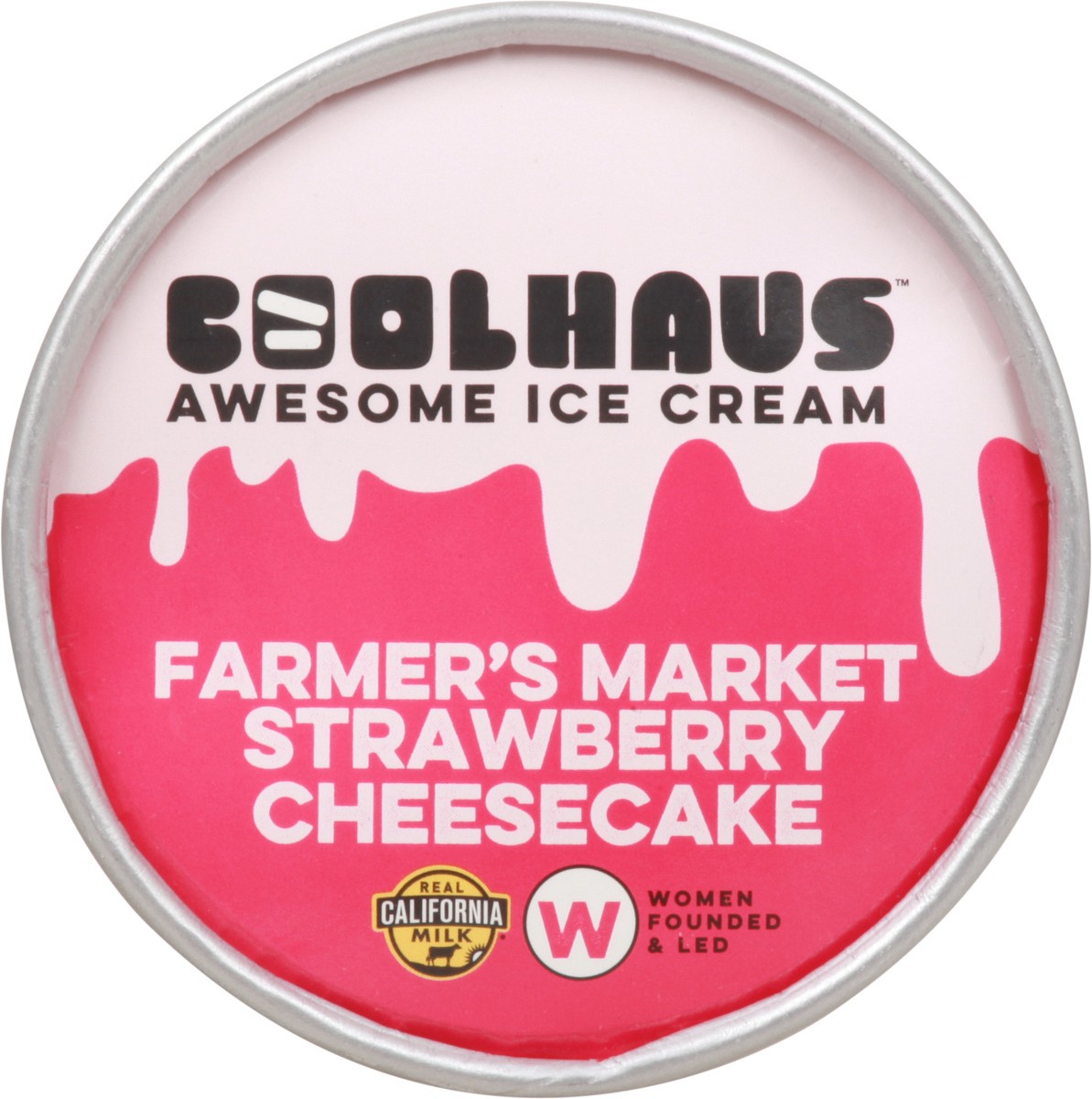 slide 3 of 14, Coolhaus Farmers Market Strawberry Cheesecake Awesome Ice cream 1 pt, 1 pint