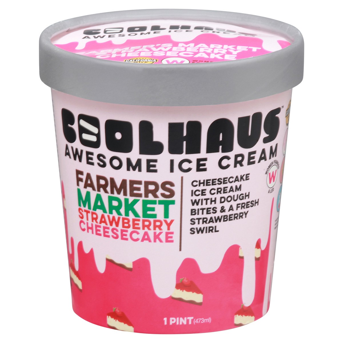 slide 6 of 14, Coolhaus Farmers Market Strawberry Cheesecake Awesome Ice cream 1 pt, 1 pint