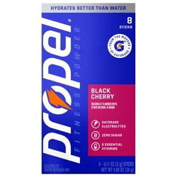 Propel Fitness Powder Electrolyte Stick Packs - Black Cherry