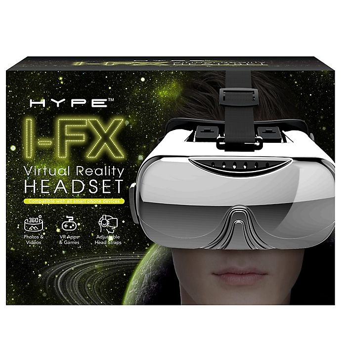 slide 2 of 2, Hype Virtual Reality Headset - Metallic Black, 1 ct