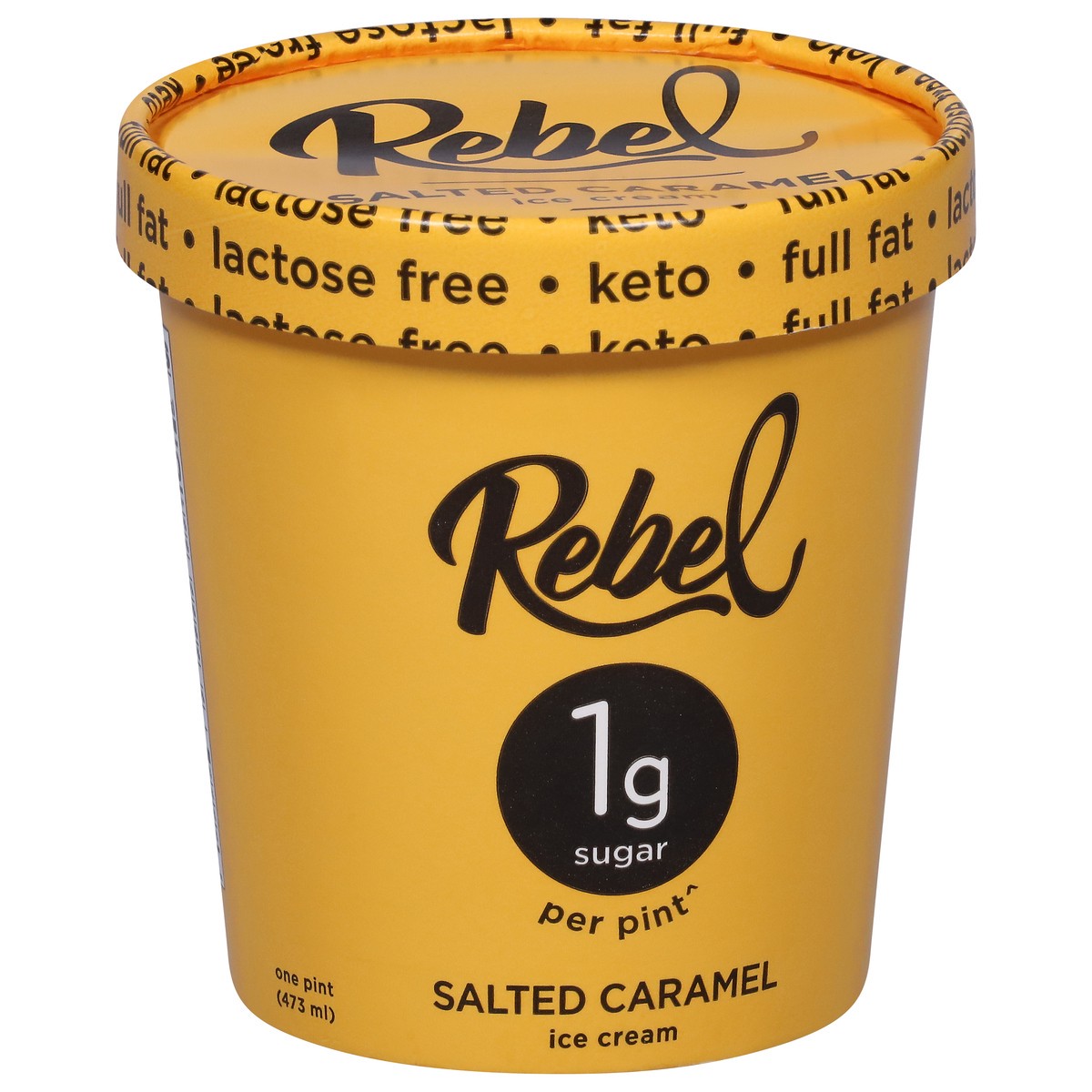 slide 4 of 9, Rebel Salted Caramel Ice Cream 1 pt, 1 pint