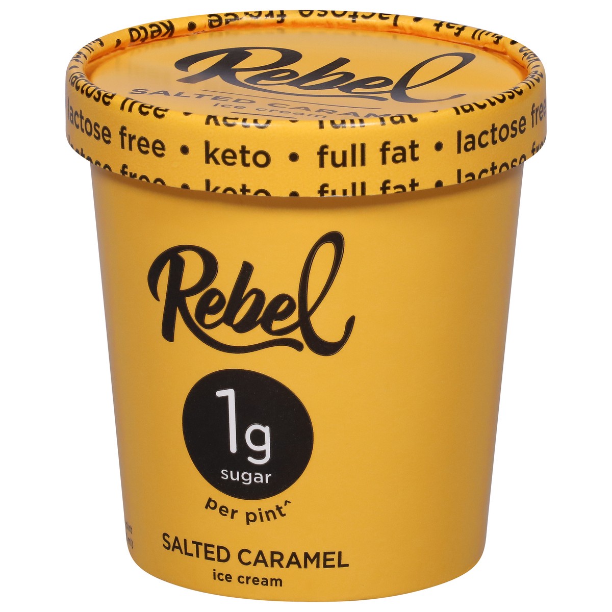 slide 3 of 9, Rebel Salted Caramel Ice Cream 1 pt, 1 pint