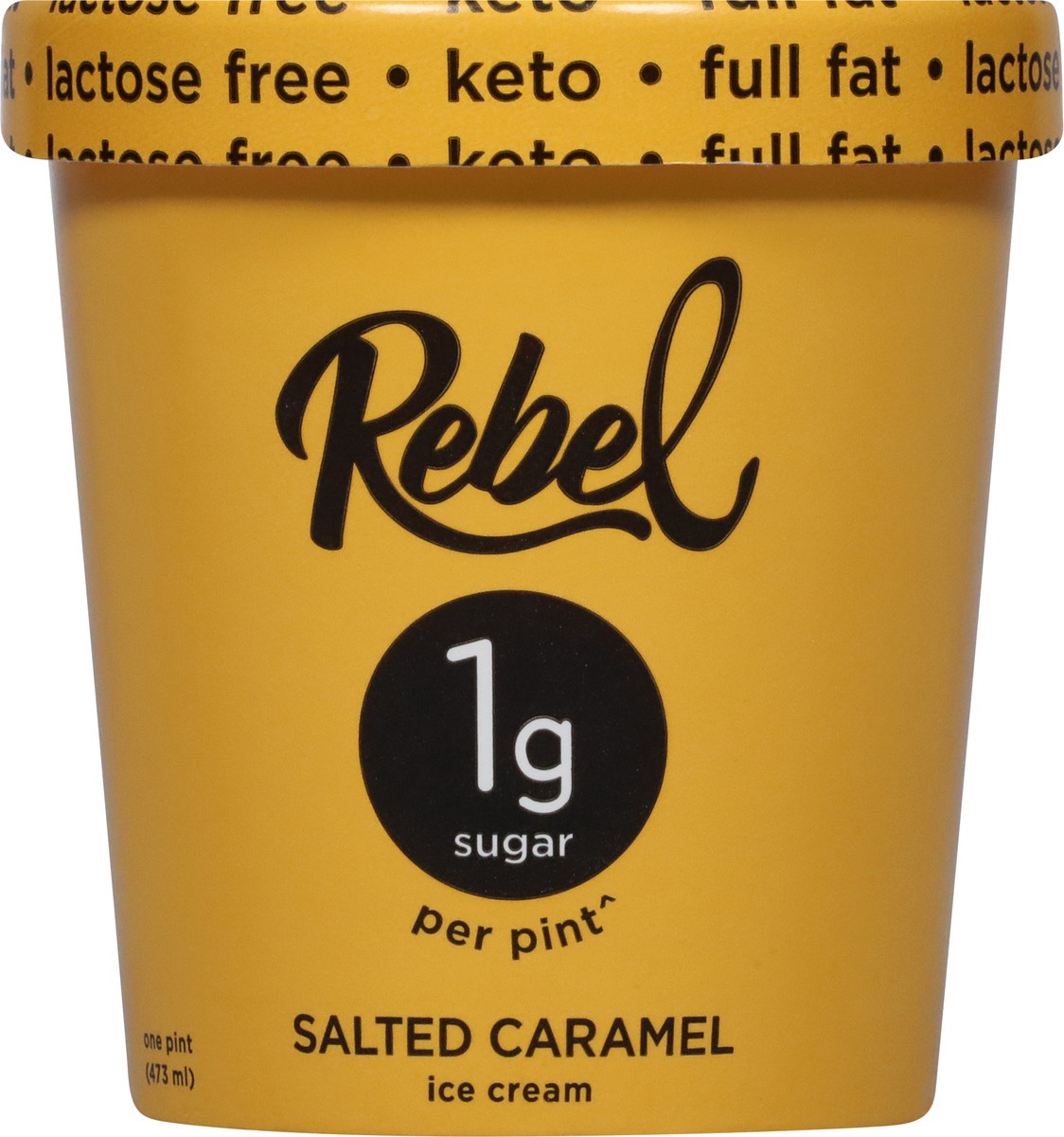 slide 6 of 9, Rebel Salted Caramel Ice Cream 1 pt, 1 pint