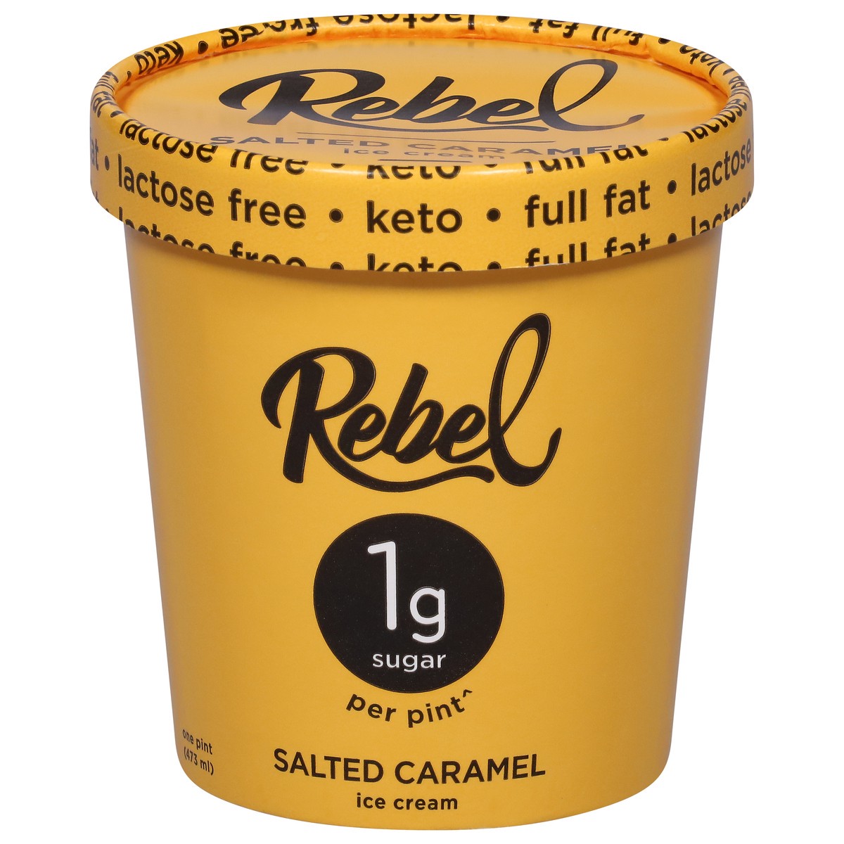 slide 1 of 9, Rebel Salted Caramel Ice Cream 1 pt, 1 pint