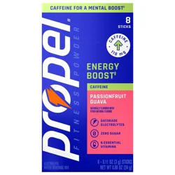Propel Fitness Powder Energy Boost Stick Packs - Passionfruit Guava
