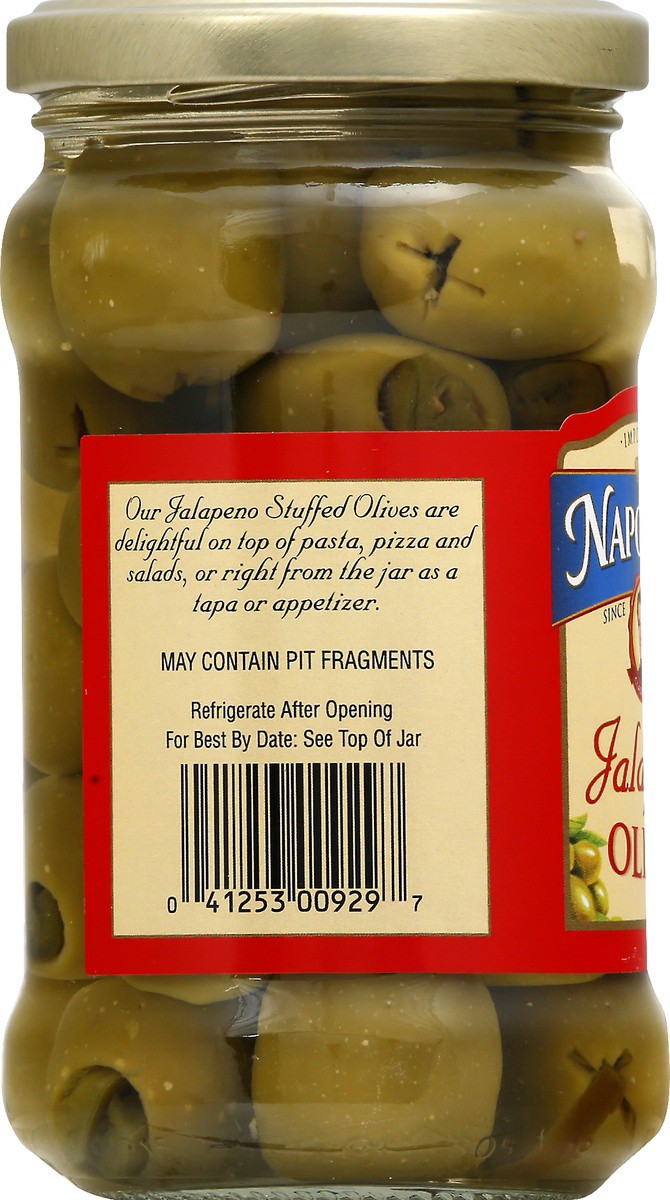 slide 7 of 9, Napoleon Jalapeno Stuffed Olives, 6.5 oz