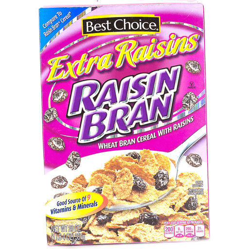 Best Choice Raisin Bran Cereal, Extra Raisin 20 oz Shipt