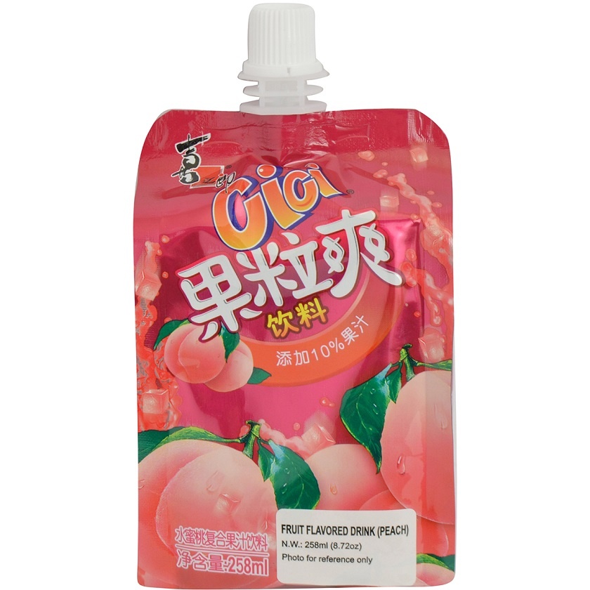 slide 1 of 1, Cici Fruit Jelly Drink Peach - 258 gram, 258 gram