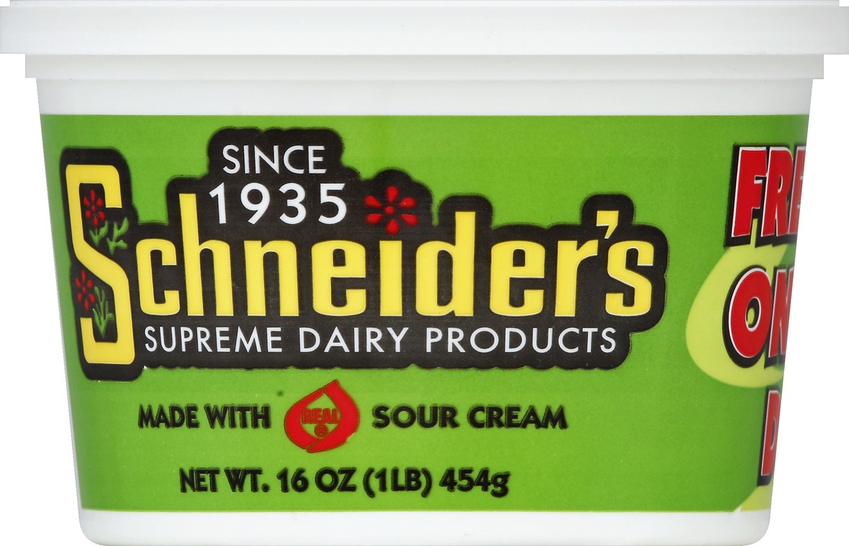slide 4 of 4, DAIRY - NO BRAND Schneiders French Onion Dip, 1 ct