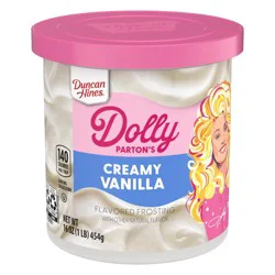 Duncan Hines Dolly Parton's Creamy Vanilla Flavored Frosting - 16 oz