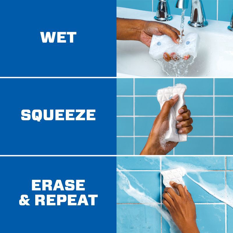 slide 4 of 5, Mr. Clean Magic Eraser Foaming Sponge, All Purpose Cleaner, Dawn Cleaning Power, Ultra Foamy, 3ct, 3 ct