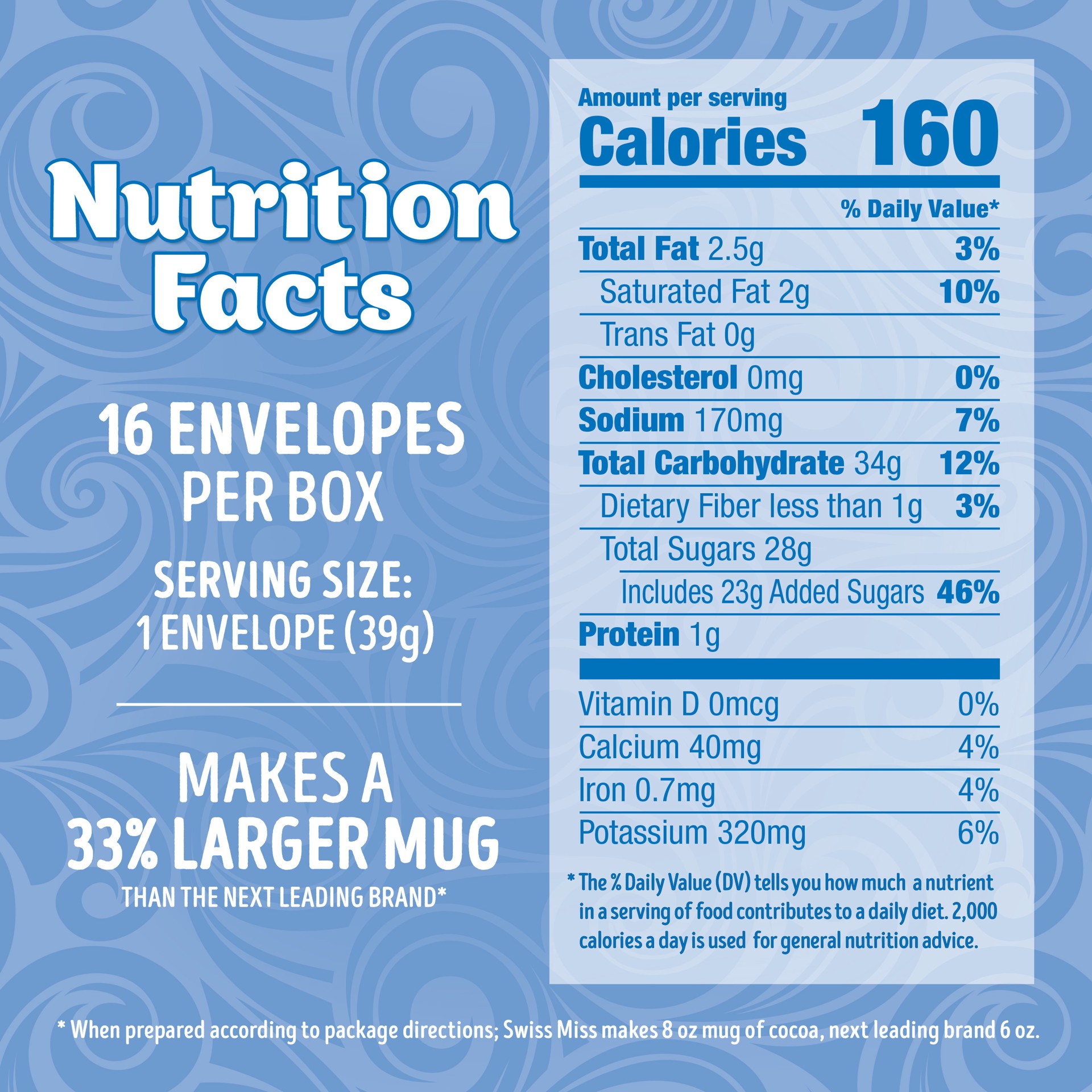 slide 5 of 5, Swiss Miss Milk Chocolate Flavor Hot Cocoa Mix Family Pack Envelope - 16 ct, 16 ct