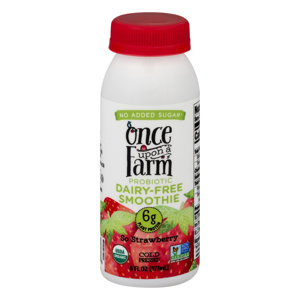 slide 1 of 7, Once Upon a Farm So Strawberry Protein Smoothie, 6 oz