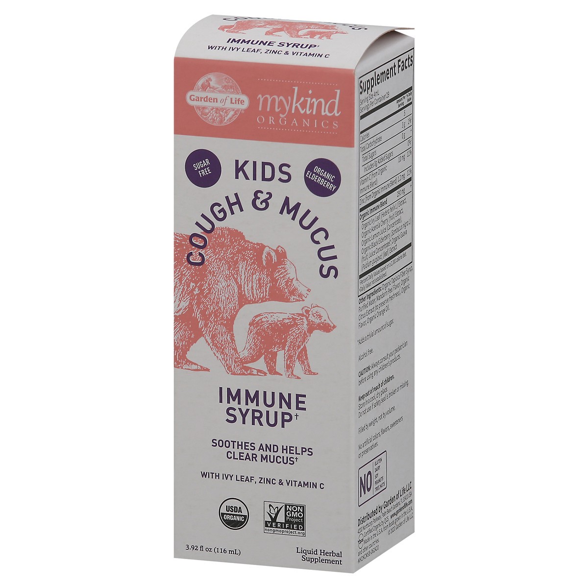 slide 9 of 9, Garden of Life MyKind Organics Kids Cough & Syrup Immune Syrup 3.92 fl oz, 1 ct