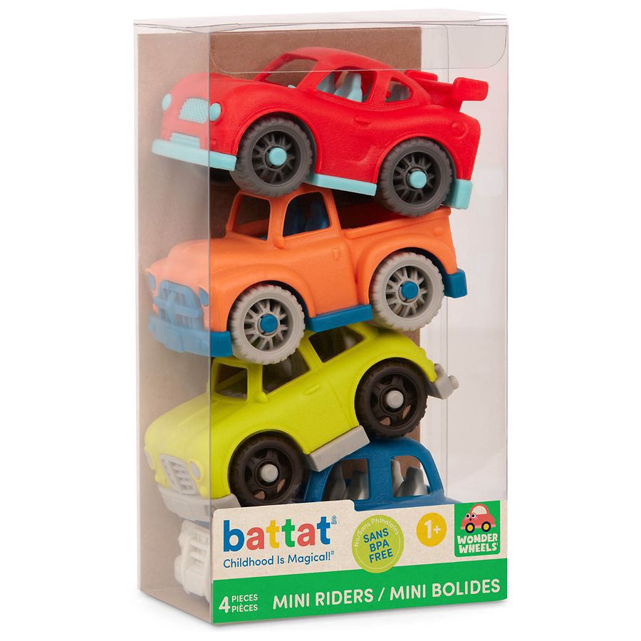 slide 1 of 2, Battat Mini Vehicle Set, 4 ct