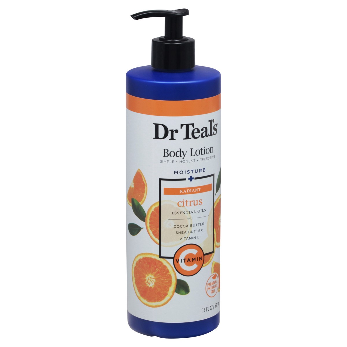 slide 2 of 13, Dr. Teal's Moisture + Radiant Citrus Body Lotion 18 fl oz, 18 fl oz