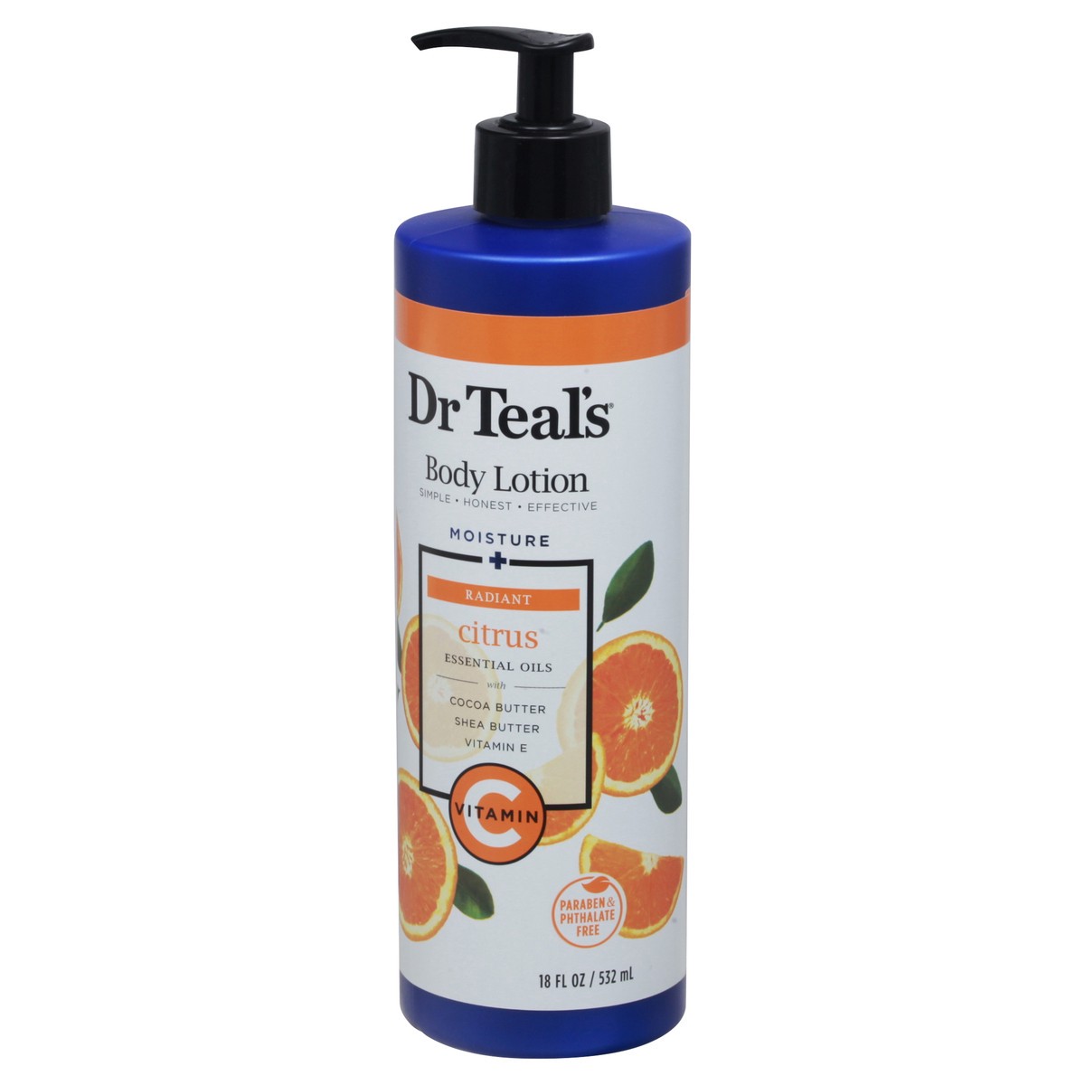 slide 4 of 13, Dr. Teal's Moisture + Radiant Citrus Body Lotion 18 fl oz, 18 fl oz