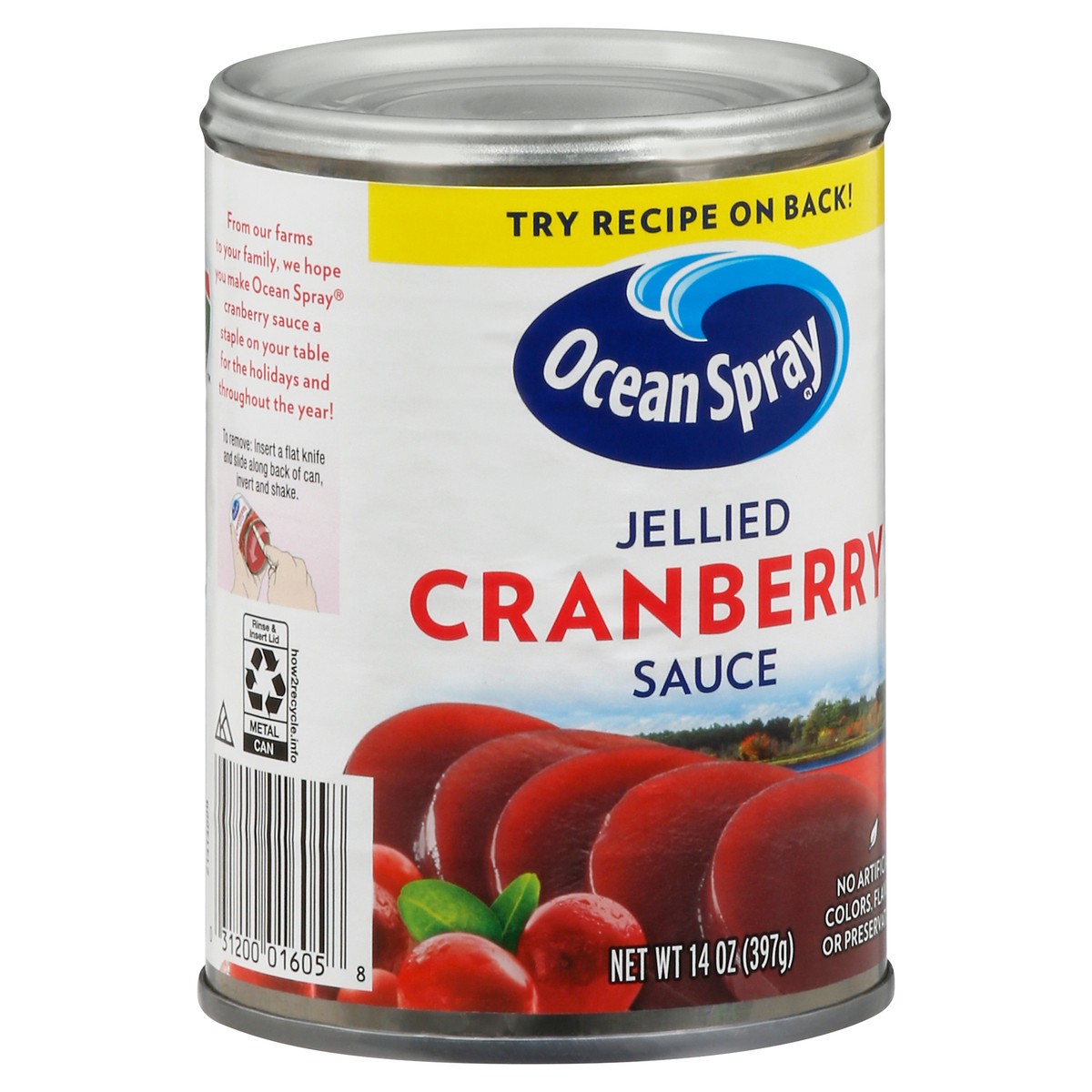 slide 2 of 9, Ocean Spray Jellied Cranberry Sauce 14 oz, 14 oz