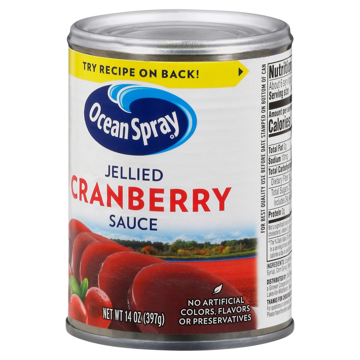 slide 3 of 9, Ocean Spray Jellied Cranberry Sauce 14 oz, 14 oz