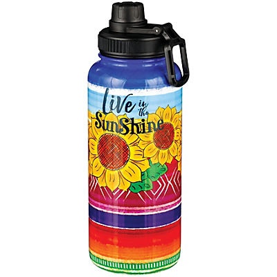 slide 1 of 1, Haven & Key Sun Shine Sunflower Water Bottle with Sport Lid, 32 oz