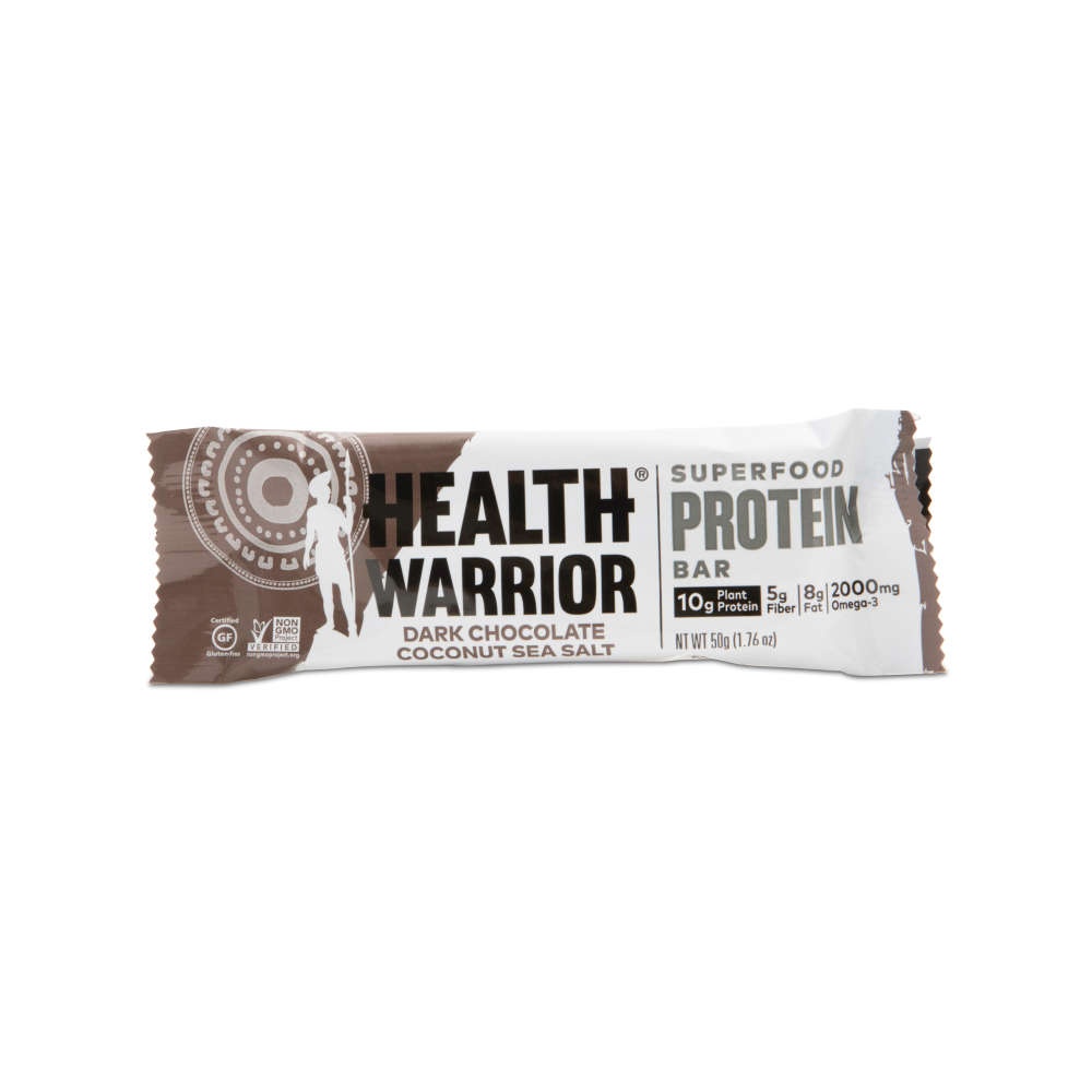 slide 1 of 1, Health Warrior Superfood Protein Bar Peanut Butter Cacao, 1.7 oz