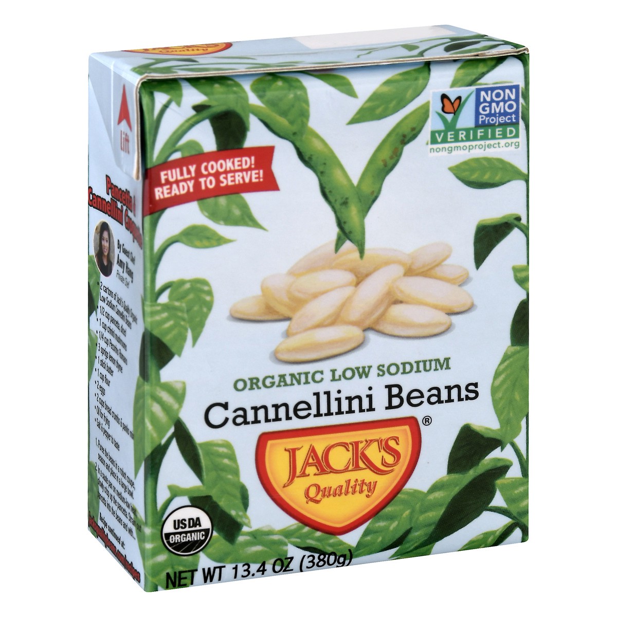 slide 7 of 12, Jack's Quality Organic Low Sodium Cannellini Beans 13.4 oz, 13.4 oz