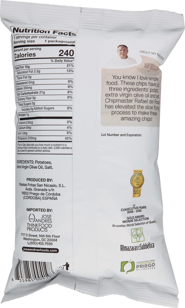 slide 13 of 13, Jose Andres Potato Chips, 1.41 oz