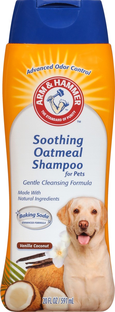 slide 8 of 9, ARM & HAMMER Shampoo for Pets, Soothing Oatmeal, Vanilla Coconut, 20 oz