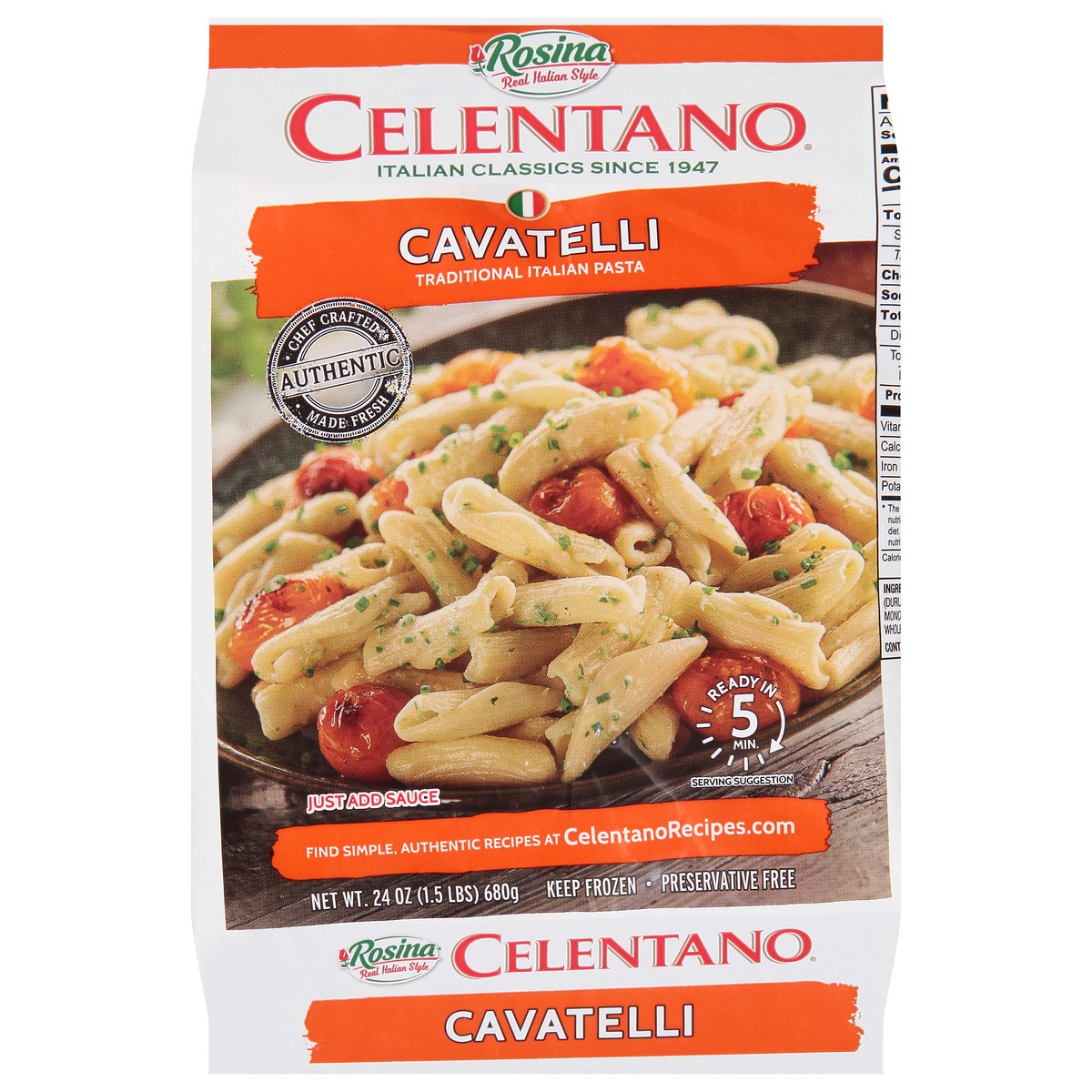 slide 8 of 11, Celentano Cavatelli 24 oz, 24 oz