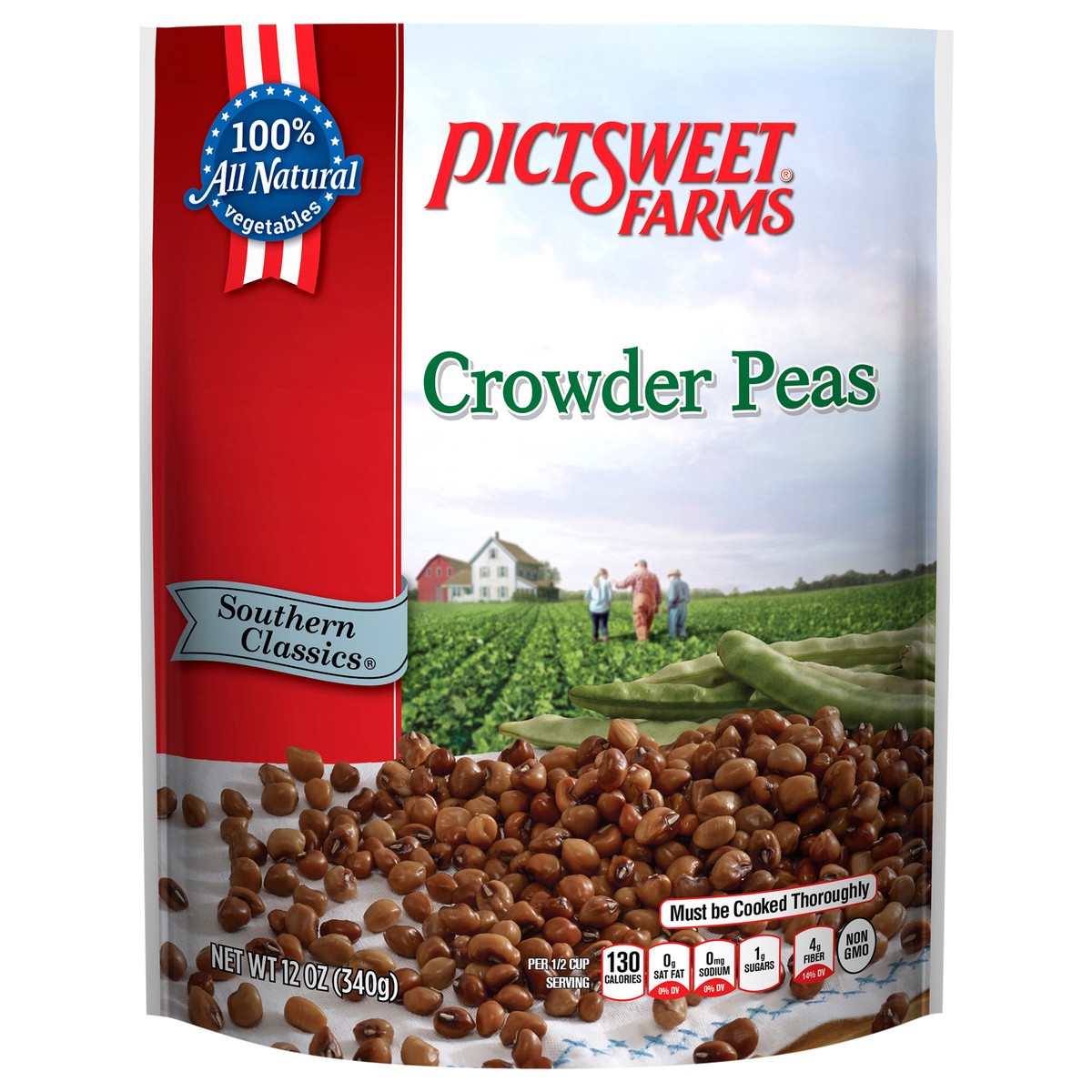 slide 1 of 3, Pictsweet Crowder Peas, 12 oz