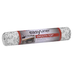 Duck Smooth Top EasyLiner Brand Shelf Liner - Grey Damask, 12 in. x